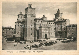 73280666 Ferrara Il Castello Visto Da Merrodi Ferrara - Sonstige & Ohne Zuordnung