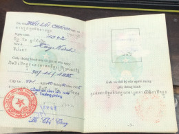 VIET NAM -OLD-GIAY THONG HANHID PASSPORT-name-TRIEU LAI CHANH-1995-1pcs Book - Collezioni