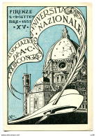 Firenze 1937 - Cartolina Dell'Associazioni Universitarie - Storia Postale