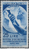 1952 Italia Mostra Oltremare MNH Sassone N. 691 - 1946-60: Mint/hinged