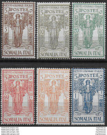 1926 Somalia Istituto Coloniale 6v. MNH Sassone N. 86/91 - Other & Unclassified