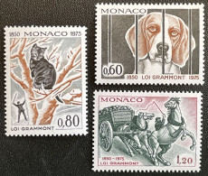 MONACO - MNH** - 1975 - # 1031/1033 - Neufs