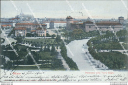 Bs124 Cartolina Milano Citta' Panorama Dalla Torre Stigler 1905 - Milano (Mailand)