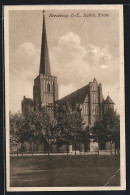 AK Kreuzburg, Kathol. Kirche  - Schlesien