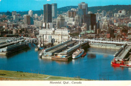 73705934 Montreal Quebec Silhouette Du Port Aerial View Montreal Quebec - Zonder Classificatie