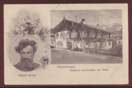 Deutsches Reich Ansichtskarte Oberammergau Johann Zwink Judas Darsteller Mit - Storia Postale