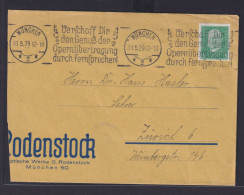 Deutsches Reich Masch. St. München Opernübertragung Durch Fernsprecher Kunst - Covers & Documents