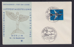 Berlin Flugpost Brief 50 Jahre Luftbeförderung Sonderstempel Kongreßhalle Mit - Avions