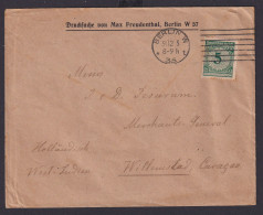 Deutsches Reich Brief 5 Pfg. Destination Berlin Curacao Niederlande Westindien - Briefe U. Dokumente