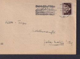 Deutsches Reich Brief Maschinen Stempel Berlin Dietrich Eckard Bühne - Lettres & Documents