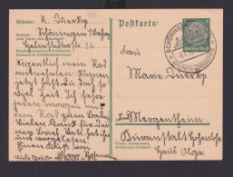 Deutsches Reich Drittes Reich Karte SSt Schöningen Braunschweig Salinen - Lettres & Documents