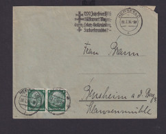 Deutsches Reich Drittes Reich Briefe SST 1200 Jahrfeier 1936 Diätkurort Hersfeld - Lettres & Documents