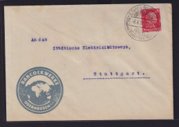 Sport Deutsches Reich Brief Selt. SST Oberhausen 2. Turn + Sportwoche EF 15 Pfg. - Covers & Documents