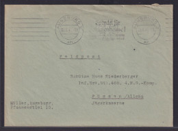Deutsches Reich Feldpost Mit Maschinen Werbestempel Augsburg N Füssen Allgäu - Lettres & Documents