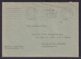 Deutsches Reich Feldpost Mit Maschinen Werbestempel Augsburg N Füssen Allgäu - Covers & Documents