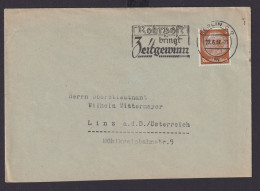 Deutsches Reich Drittes Reich Briefe SST Rohrpost Bringt Zeitgewinn N. Linz - Lettres & Documents