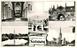 73251169 Salisbury Wiltshire Cathedrale Nave East Gate River The Cross  - Other & Unclassified