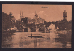 Ansichtskarte Merseburg Sachsen Anhalt Geisel Fluss Boot Brücke Verlag Trenkler - Otros & Sin Clasificación