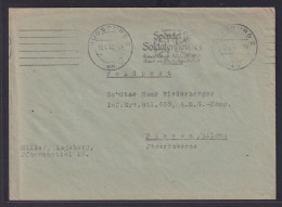 Deutsches Reich Feldpost Brief Maschinenstempel Augsburg Spendet Für Soldaten - - Lettres & Documents