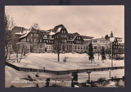 Ansichtskarte Schierke Sachsen Anhalt Wintersportplatz Hotel Heinrich Heine N. - Autres & Non Classés