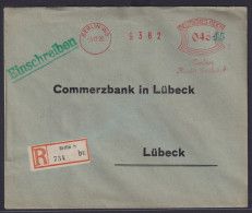 AFS Absenderfreistempel Deutsches Reich R Brief WST 045 Plus Grüner Handstempel - Cartas & Documentos