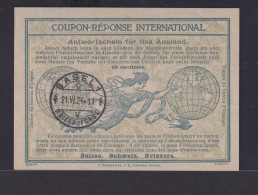 IAS Internationaler Antwortschein Basel Schweiz 60 Centimes 21.6.1924 - Cartas & Documentos