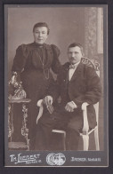 Original Fotoplatte Porträt Ehepaar Foto Th. Liebert Bremen - Ohne Zuordnung