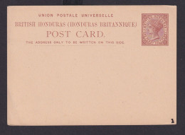 Briefmarken Britische Kolonien British Honduras Ganzsache Queen Victoria 1 1/2p - Honduras