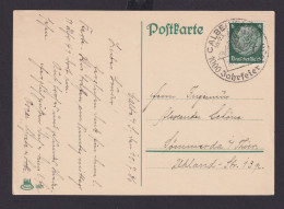 Deutsches Reich Drittes Reich Karte SST Calben Saale 1000 Jahresfeier 1936 - Lettres & Documents