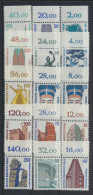 Berlin Sehenswürdigkeiten SWK.15 Werte Oberrand Luxus Postfrisch MNH Kat 37,60 - Lettres & Documents