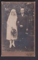 Original Fotoplatte Porträt Hochzeitspaar Foto L. Seebeck Bremervörde - Ohne Zuordnung