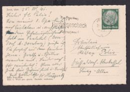 Deutsches Reich Drittes Reich Ansichtskarte SST Rechtzeitig Postreisescheck - Storia Postale