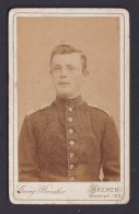 Original Fotoplatte Porträt Soldat Foto Georg Brinker Bremen - Unclassified