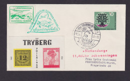 Flugpost Brief 1. Postsegelflug Elchingen Triberg Notlandung Schwenningen 11.46 - Avions