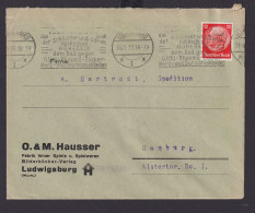 Deutsches Reich Drittes Reich Ansichtskarte SST Ludwigsburg Stadt D. Schlösser - Cartas & Documentos