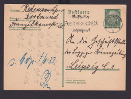 Deutsches Reich Drittes Reich Karte SST Rechtzeitig Postreisescheck Besorgen Ab - Cartas & Documentos