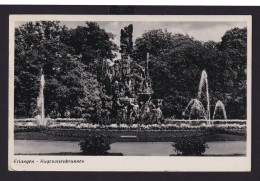 Ansichtskarte Erlangen Bayern Hugenottenbrunnen Park Nach Arnstadt Thüringen - Otros & Sin Clasificación