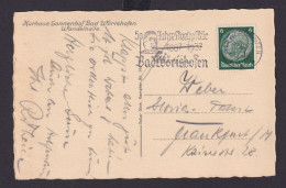 Deutsches Reich Drittes Reich Ansichtskarte SST 50 Jahre Kneippkur Bad - Storia Postale