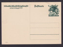 Königsberg Briefmarken Deutsches Reich Ganzsache Ostmesse Tiere Elch P 280 1939 - Lettres & Documents