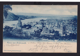 Ansichtskarte Andernach Rheinland Pfalz Totalansicht Rhein Fluss Nach Homburg - Autres & Non Classés