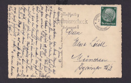 Deutsches Reich Drittes Reich Ansichtskarte Postsache SST Rechtzeitig Postreise - Cartas & Documentos
