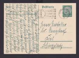 Deutsches Reich Drittes Reich Postsache Ganzsache SST Fernsprecher Spart Zeit - Storia Postale