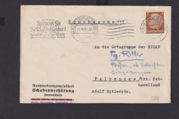 Deutsches Reich Drittes Reich Briefe SST Spendet Für Soldatenheime Postscheck - Storia Postale