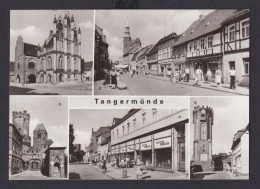 Ansichtskarte Tangermünde Sachsen Anhalt Geschäftsstrasse Kaufhaus Am Markt - Autres & Non Classés