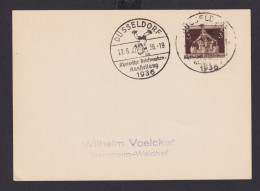 Deutsches Reich Drittes Reich Karte SST Düsseldorf Rheinische Briefmarken - Lettres & Documents