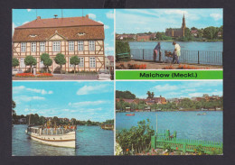 Ansichtskarte Malchow Mecklenburg Vorpommern Rathaus Malchower See Kloster - Sonstige & Ohne Zuordnung