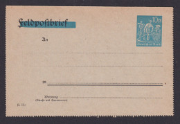 Deutsches Reich Privatganzsache Aufbrauch Feldpostbrief Kartenbrief Infla 10 - Andere & Zonder Classificatie