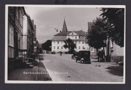 Ansichtskarte Sachsenhausen Waldeck Hessen Ortsstrasse Oldtimer Stadt Keller - Otros & Sin Clasificación