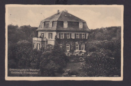 Ansichtskarte Buchholz Friedewald Sachsen Erholung Genesungsheim Waldhof N. - Autres & Non Classés