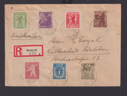 Briefmarken Plattenfehler SBZ R Brief Berlin Lutherstadt Eisleben Satzbrief 1-7 - Altri & Non Classificati